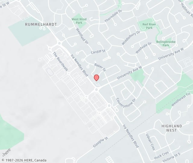 Location Map: 520 University Ave W, Unit 203 Waterloo, Ontario N2T 2Z6